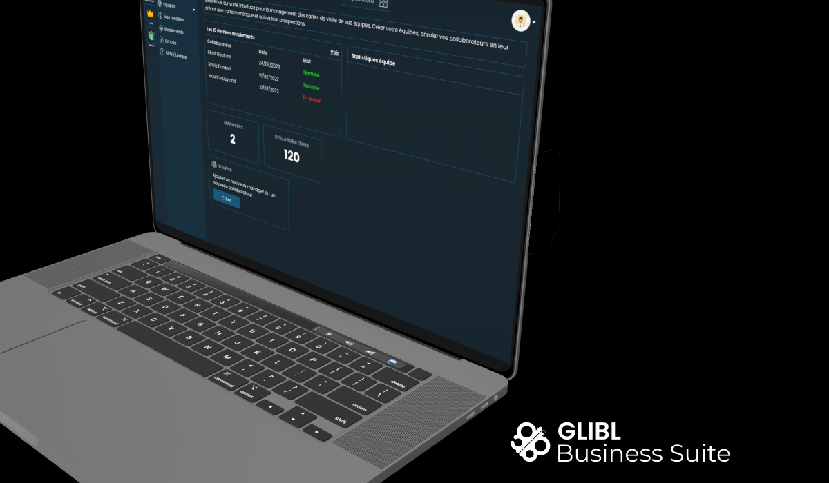 Le Team Manager de Glibl Business Suite