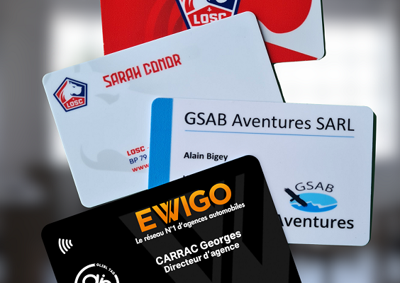 cartes NFC sur mesure à l'image de l'entreprise