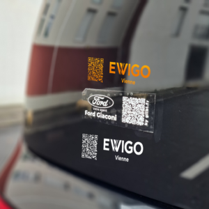 stickers de voiture avec Qrcode Glibl