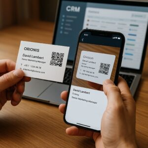 Scanner de cartes de visite papier