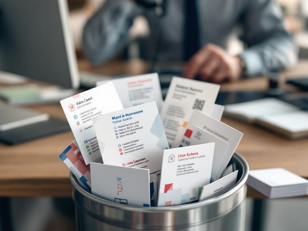 Vous perdrez de l'argent avec vos cartes de visite papier